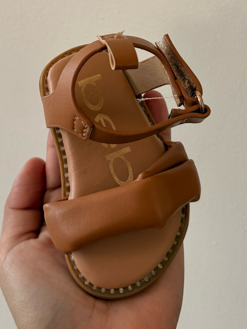 Bebe Tan Baby Sandals